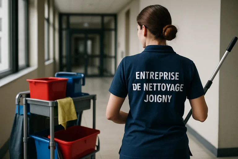 Équipe de nettoyage à Joigny nettoyant un appartement insalubre avec des équipements spécialisés.