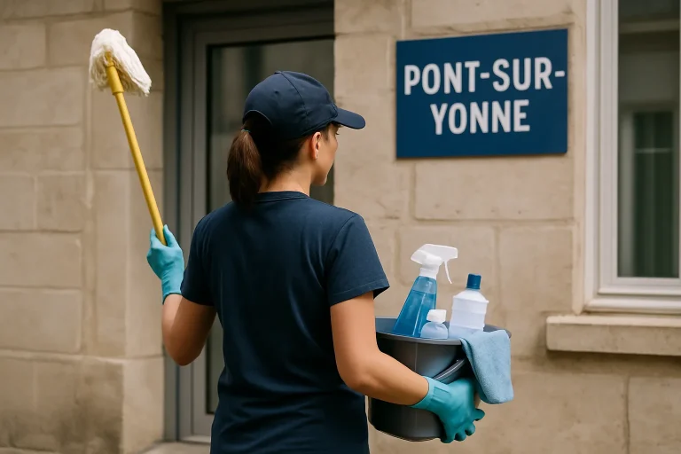 Un agent de nettoyage effectuant des travaux dans un appartement à PONT-SUR-YONNE.